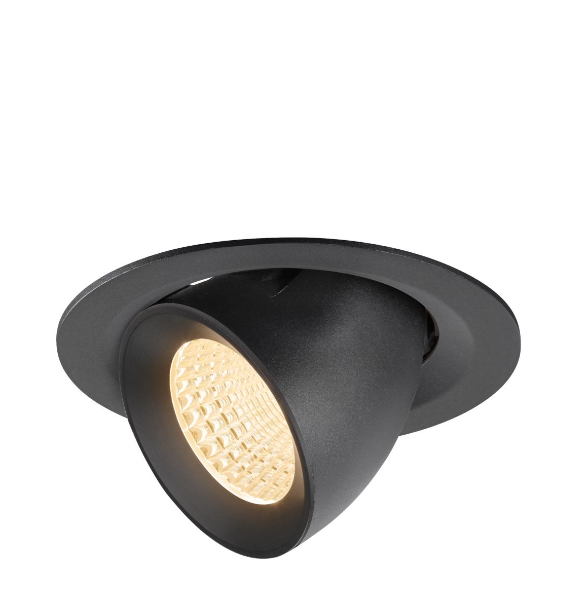 Spot Encastré Numinos® Gimble M Intérieur 2700 K 55c Noir - Slv - 1009547