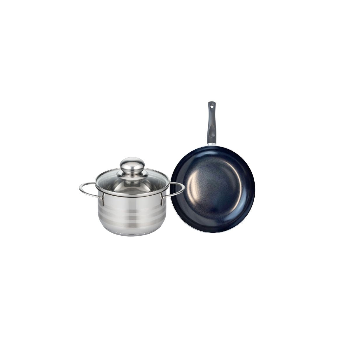 Batterie De Cuisine 1 Poêle 20cm + 1 Faitout 16cm Prima Brillant
