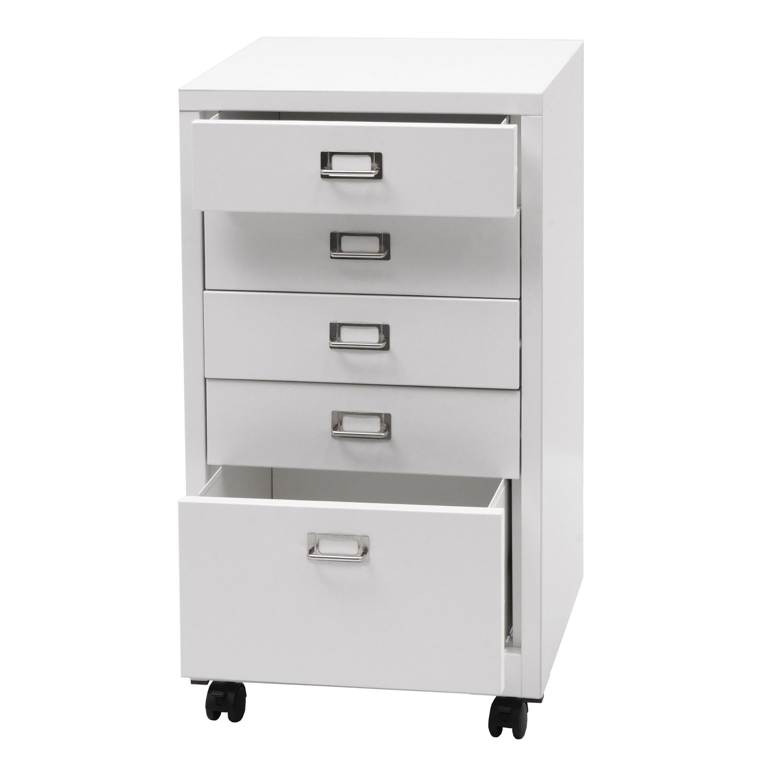 Armoire De Bureau Caisson À Tiroirs En Acier Laminé À Froid Blanc 75 X 04_0008269