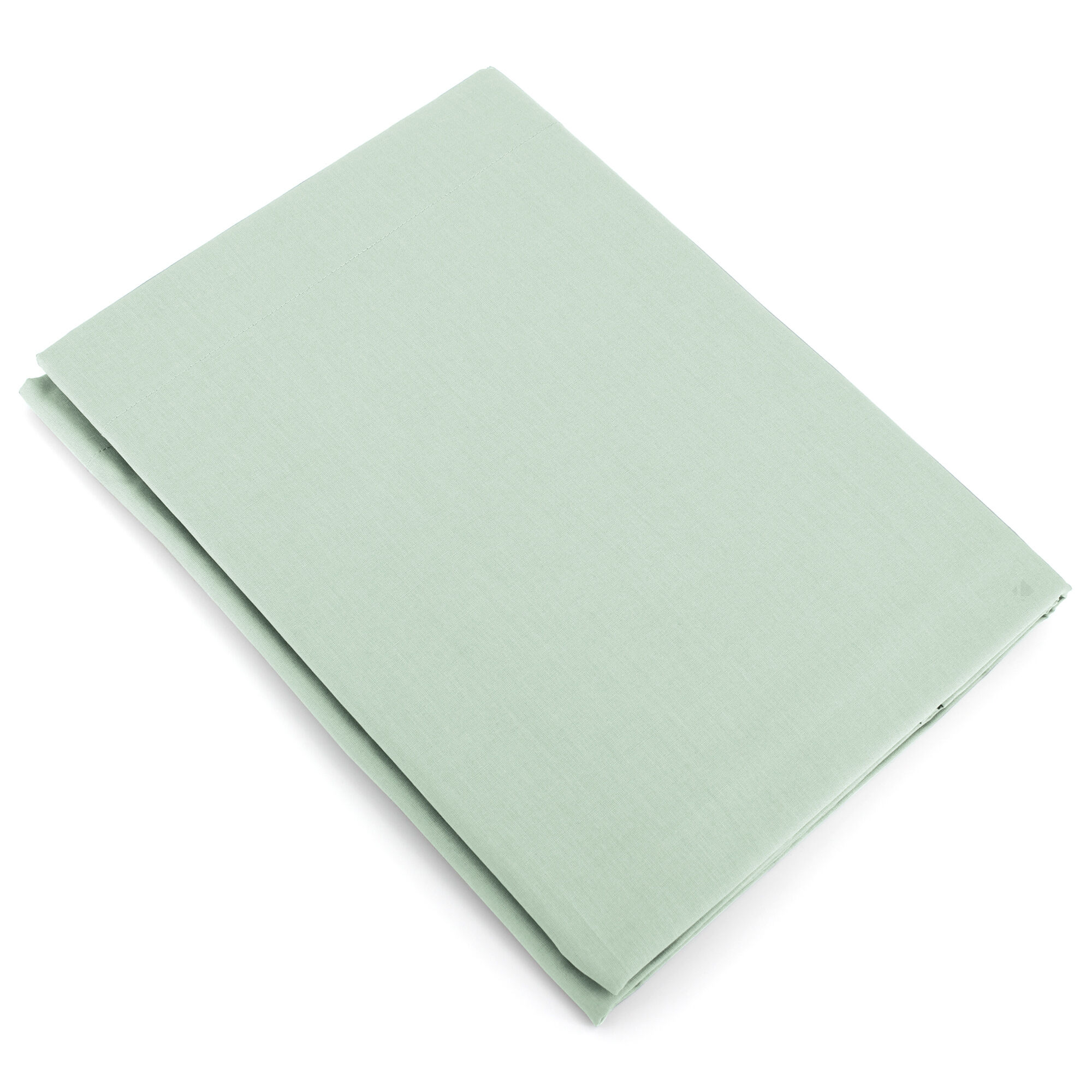 Drap Plat Uni 180x290 Cm Coton Alto Vert Fleur D'amandier