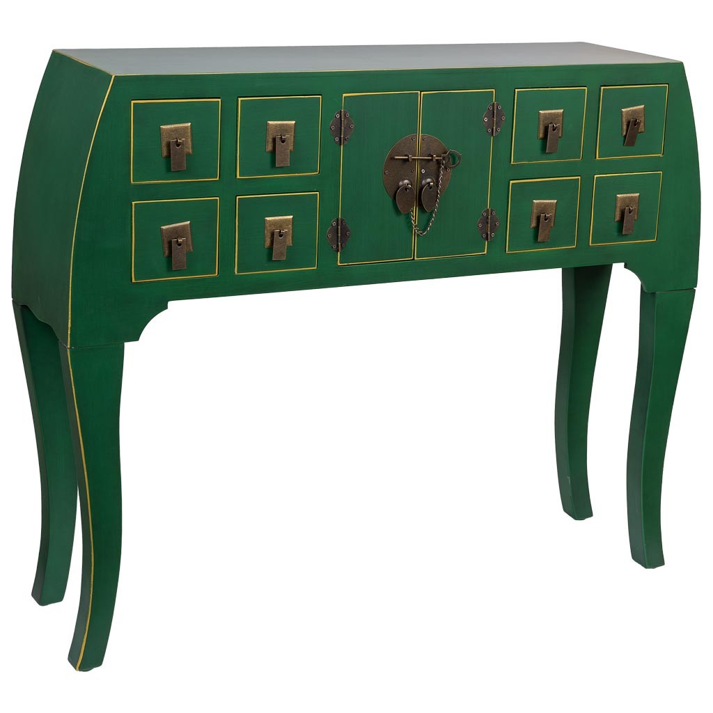 Récepteur En Bois Avec 4 Tiroirs Et 2 Portes 98x26x80h Cm