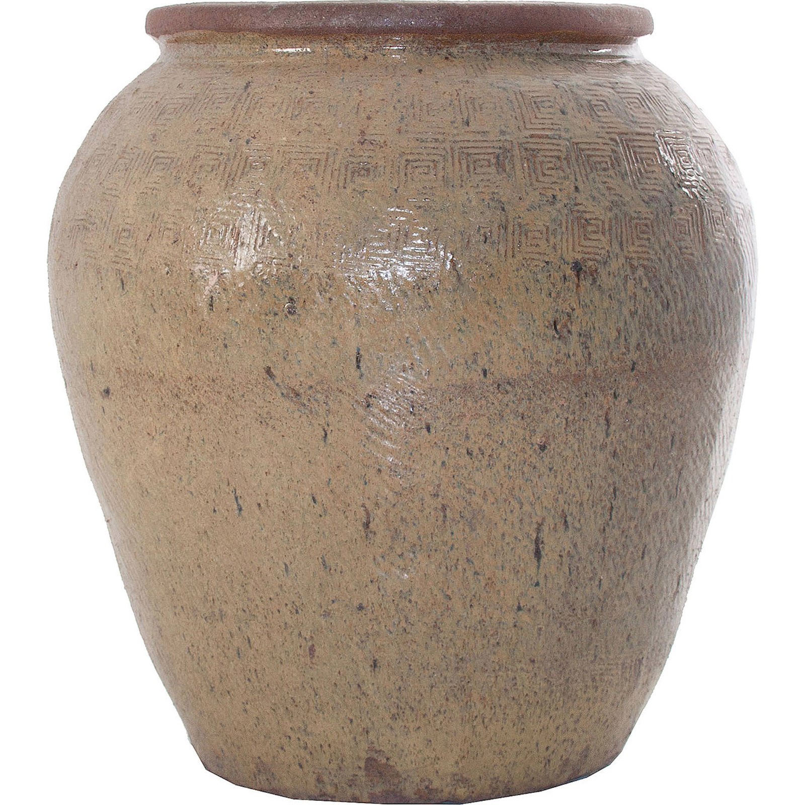 Amphore Nairobi Vintage En Céramica Beige - Beige Vieilli Élégant Et Authentique