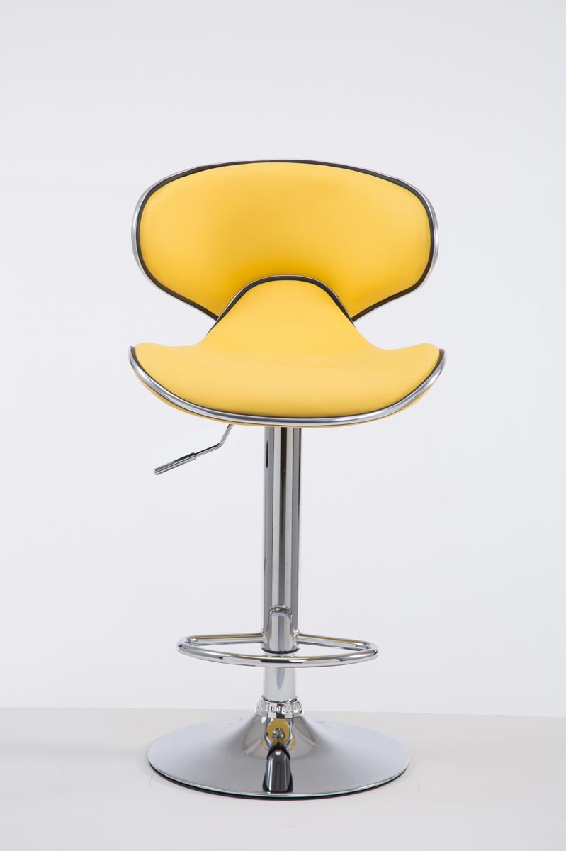 Tabouret De Bar Las Vegas V2 Chromé Jaune