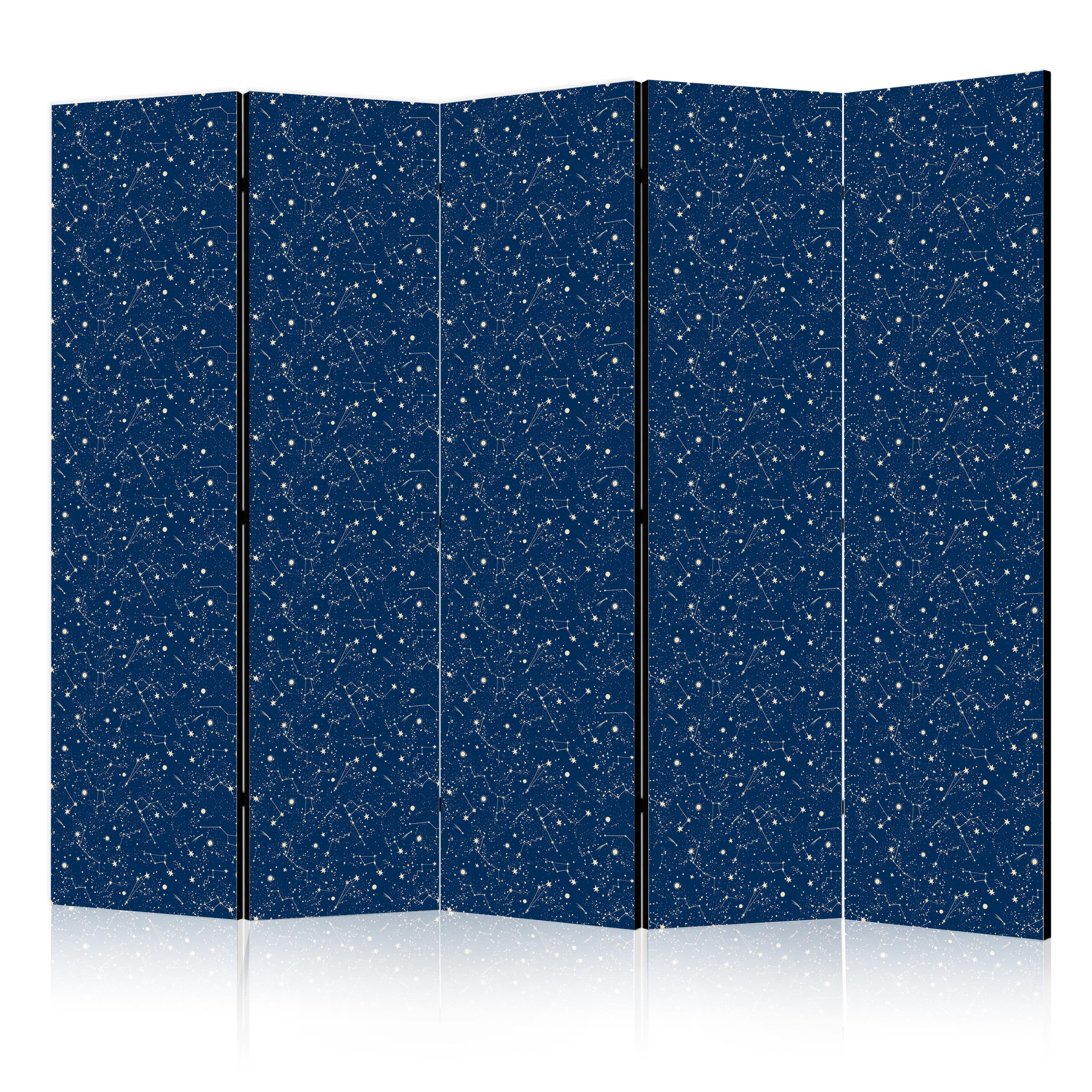 Paravent -motif Avec Étoiles Et Constellationssombre 225x172