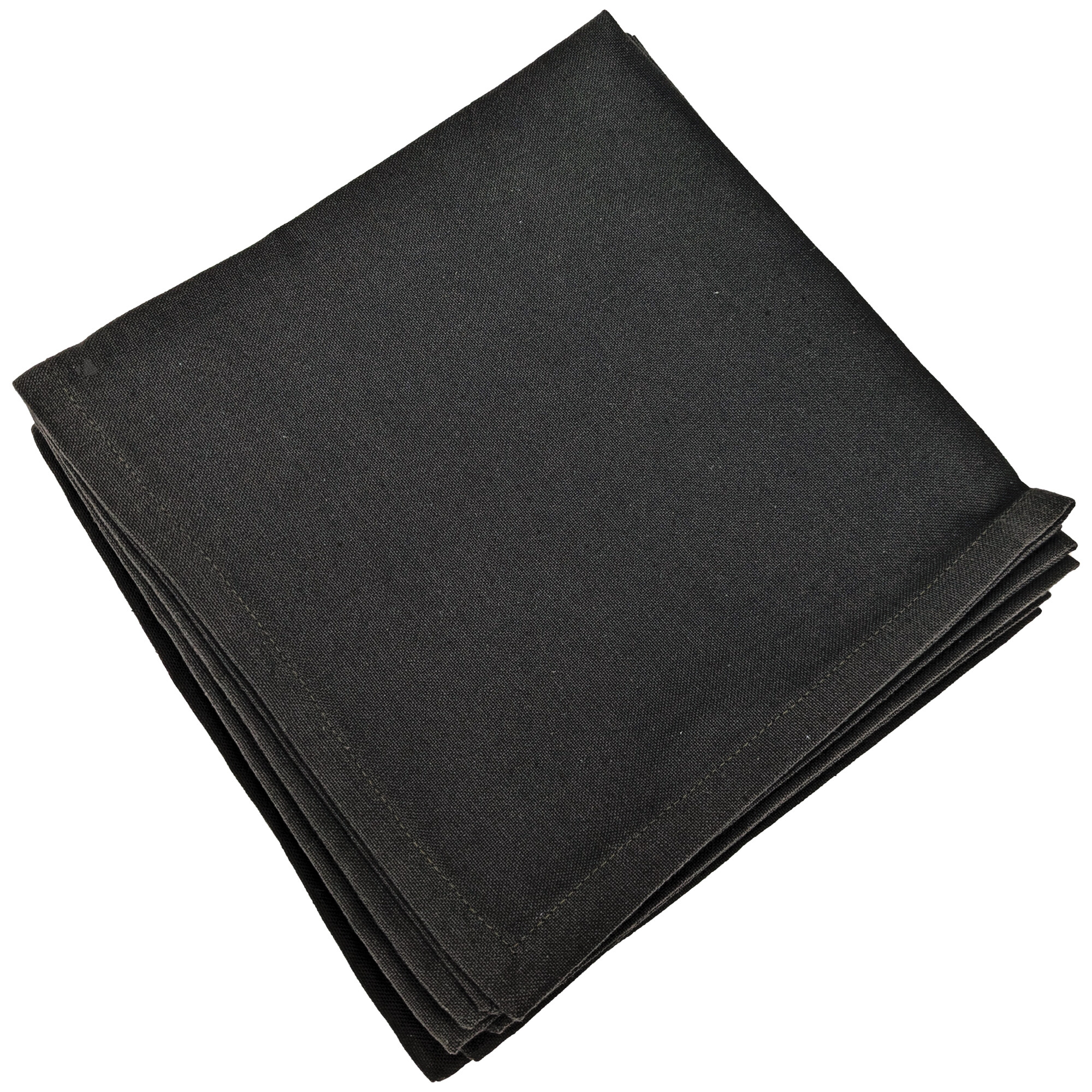 Lot De 6 Serviettes De Table 45x45 Cm Yuco Coton Basalte
