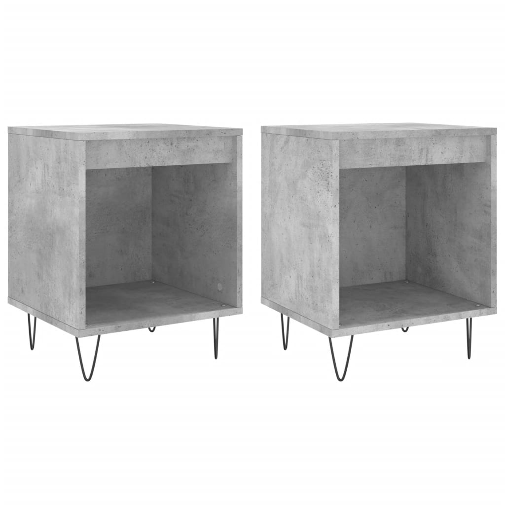 Lot De 2 Tables De Chevet Avec Compartiment Ouvert 40 X 35 X 50 Dec035369