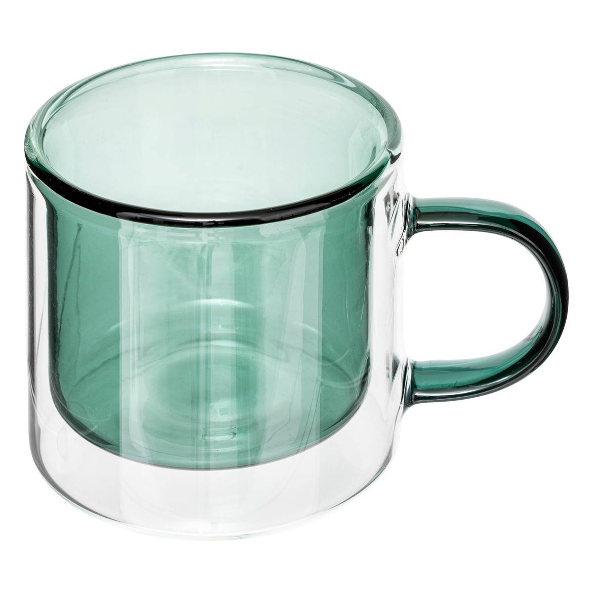 Mug "lexi" En Verre Borosilicate Vert 25cl - Sg Secret De Gourmet