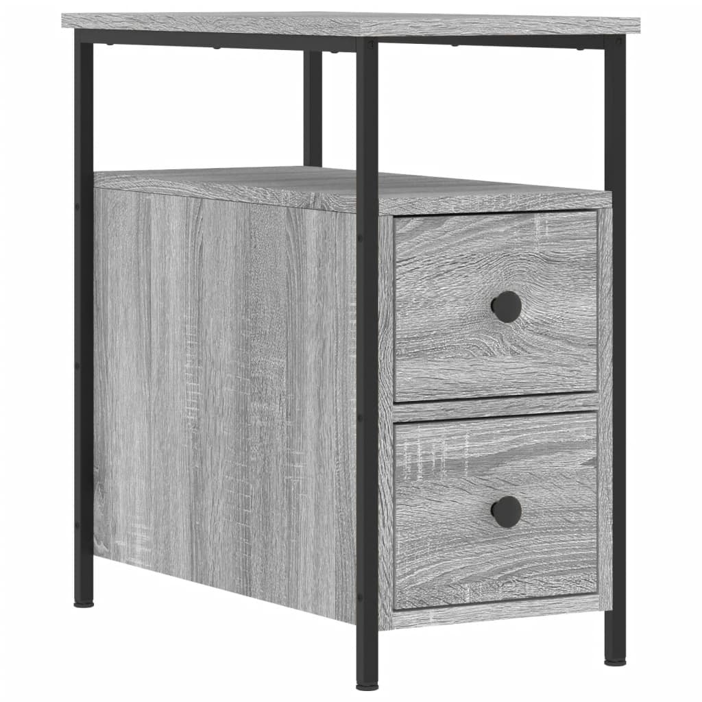 Table De Chevet Avec Deux Tiroirs Et Compartiment Ouvert 30 X 60 X 60 Dec034583