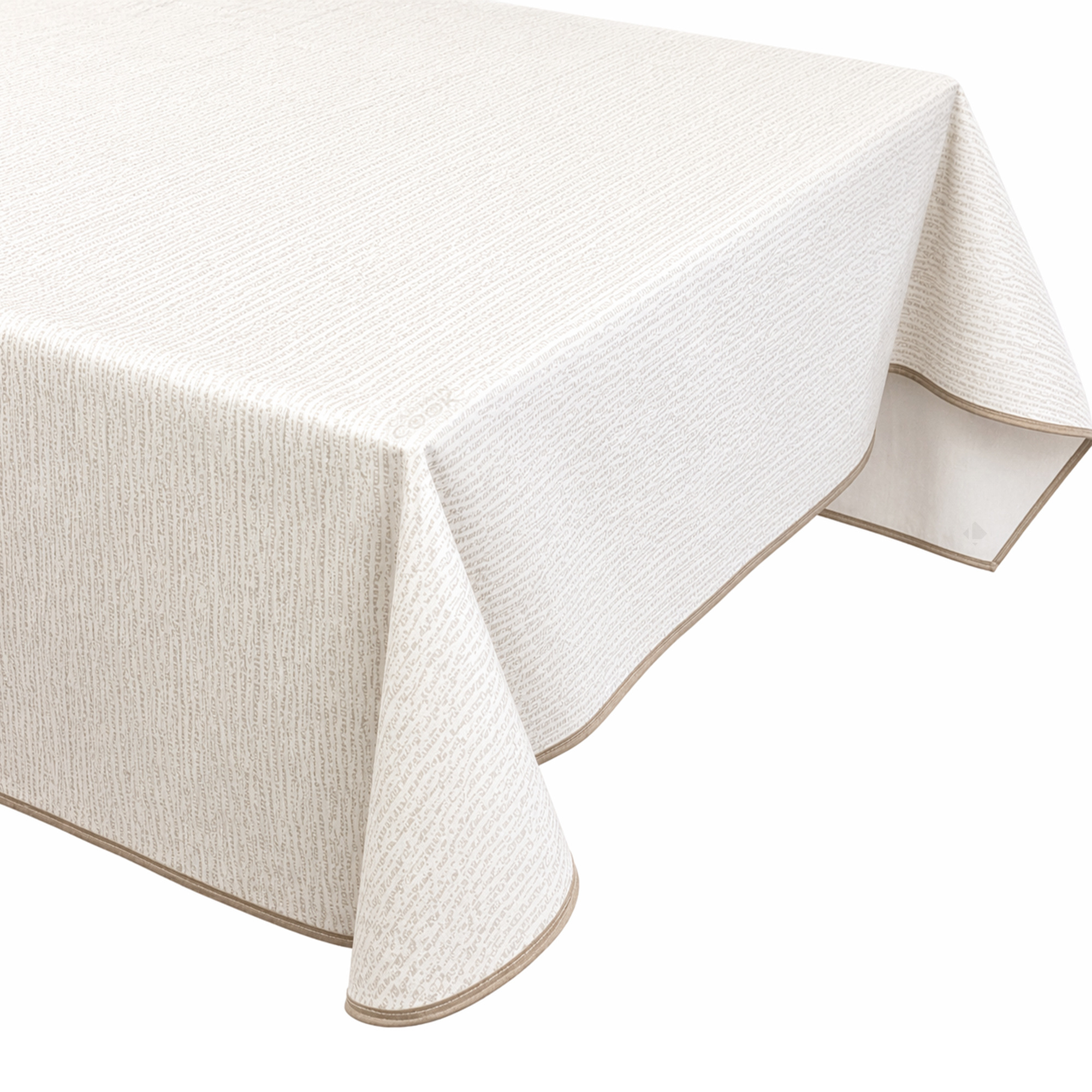 Nappe Rectangle 130x160 Cm Antitaches Namaste Earl Grey