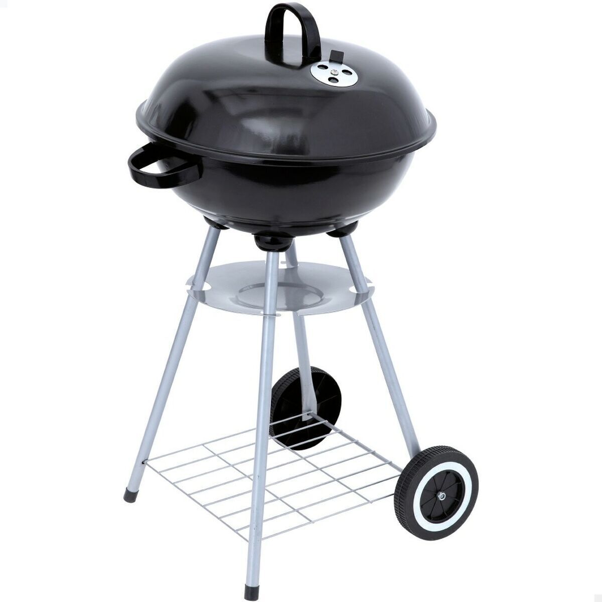 Roues De Barbecue Au Charbon De Bois Aktive Noir 46 X 89 X 46 Cm