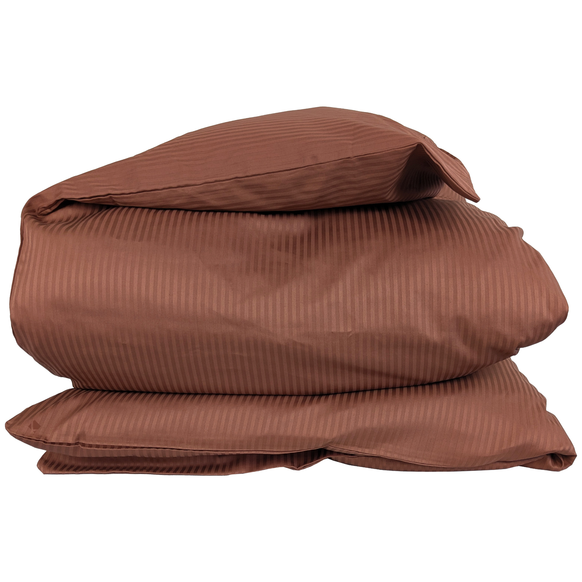 Housse De Couette 280x240 Cm Satin De Coton Grand Hôtel Marron
