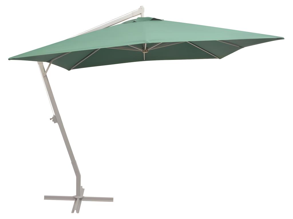 Parasol 300 X 300 Cm Poteau En Aluminium Vert 02_0008034