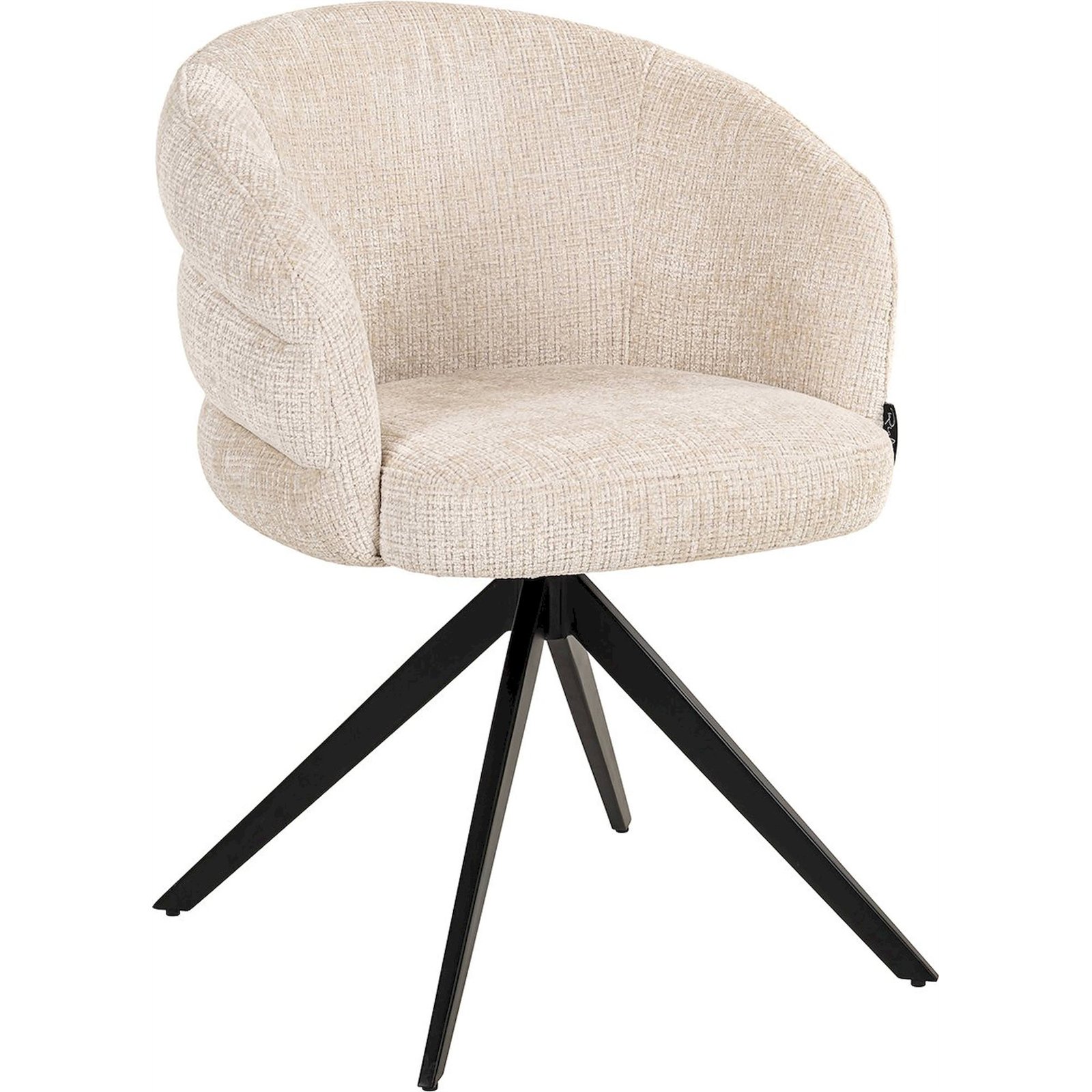 Chaise Pivotante Beige Chenille Design Et Confort Moderne - Beige Chenille Niagara