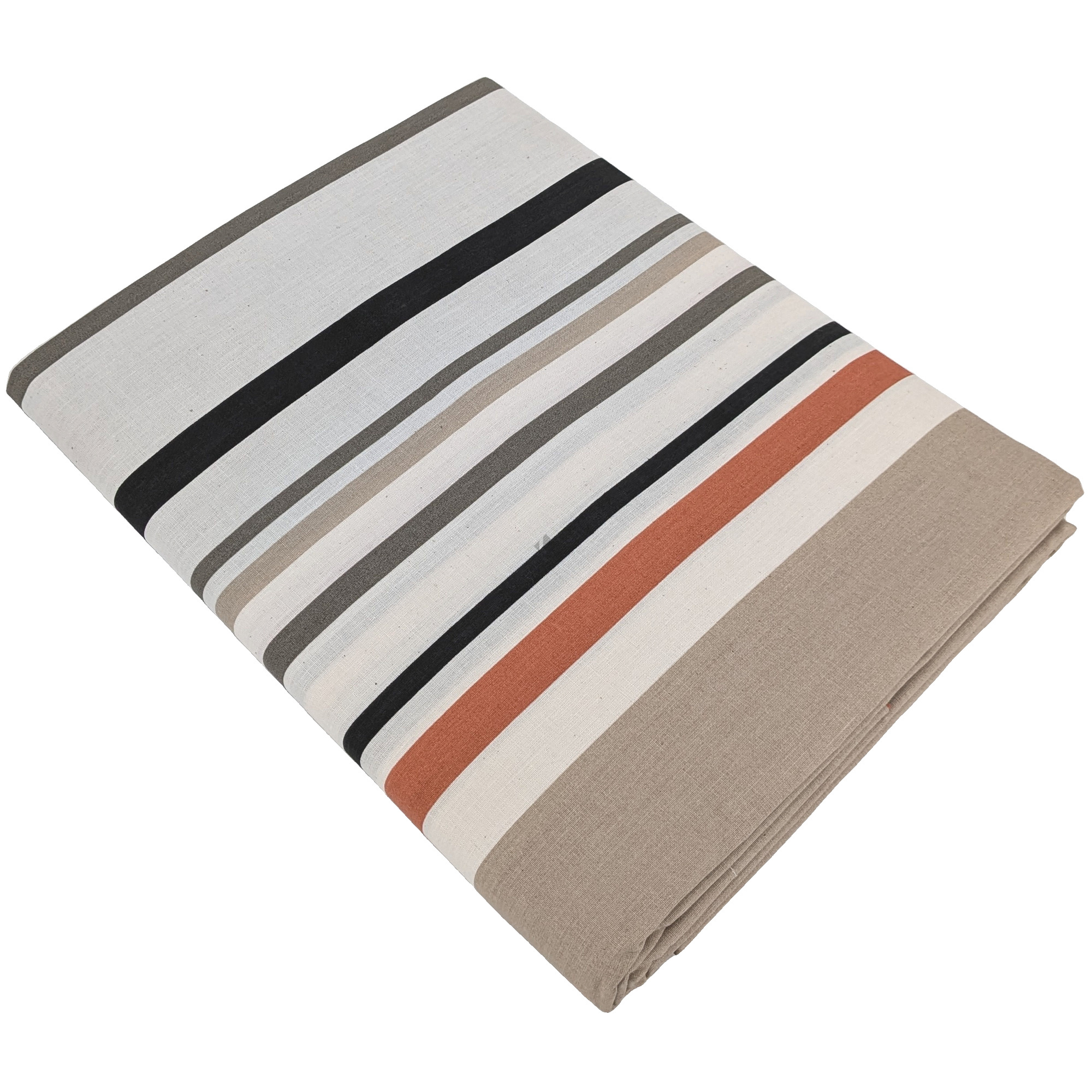 Drap Plat 240x310 Cm Coton Hugo Beige/corail