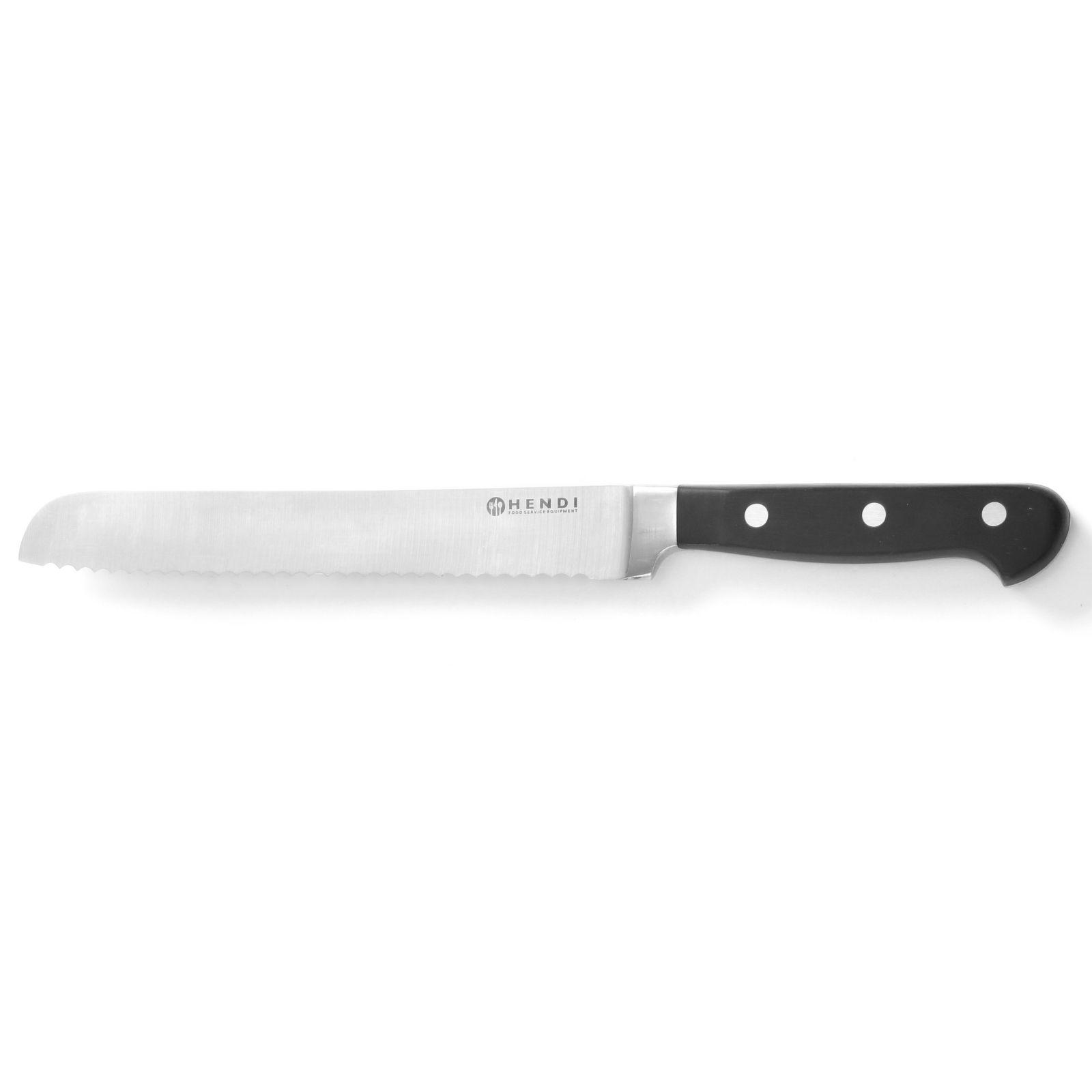 Couteau À Pain Professionnel En Acier Forgé Kitchen Line 230 Mm - Hendi 781333