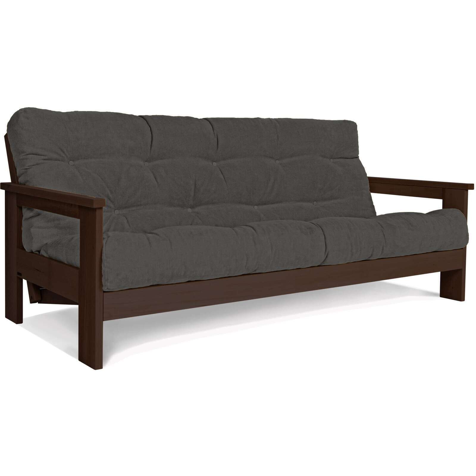 Canapé Lit Mexico - 145 X 200 Cm - Bois Clair Et Beige