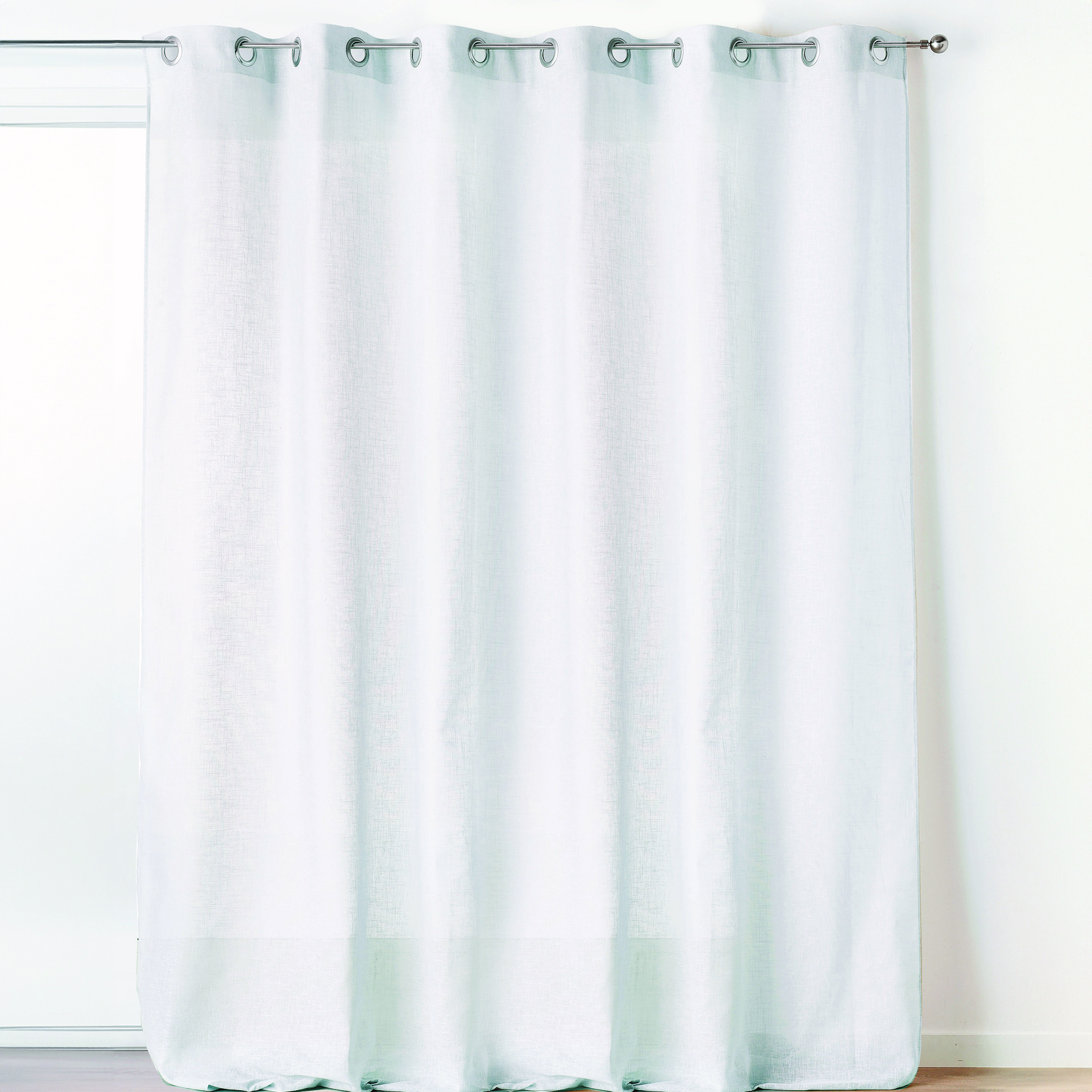Voilage Linder 8 Œillets 240 X 260 Cm Blanc 60% Polyester 40% Coton