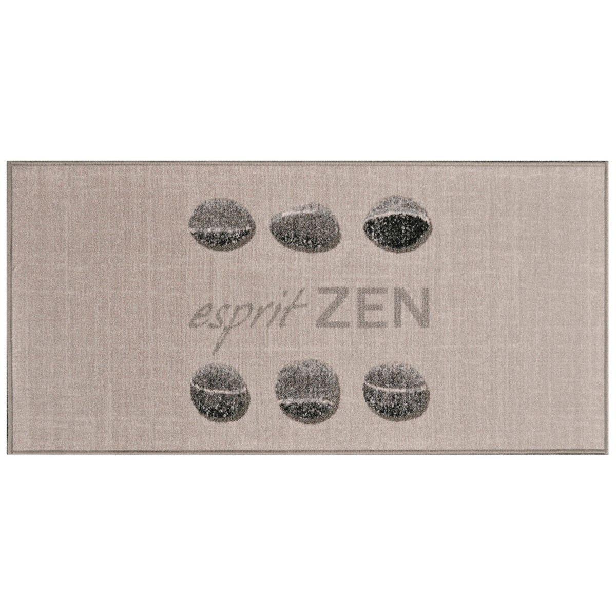 Tapis Galets "esprit Zen" 50x120cm Beige