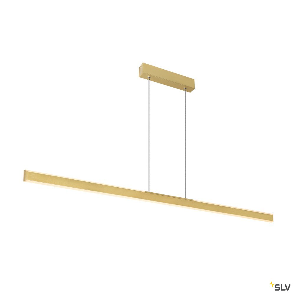 SLV One Linear Suspension LED, 140 cm, laiton