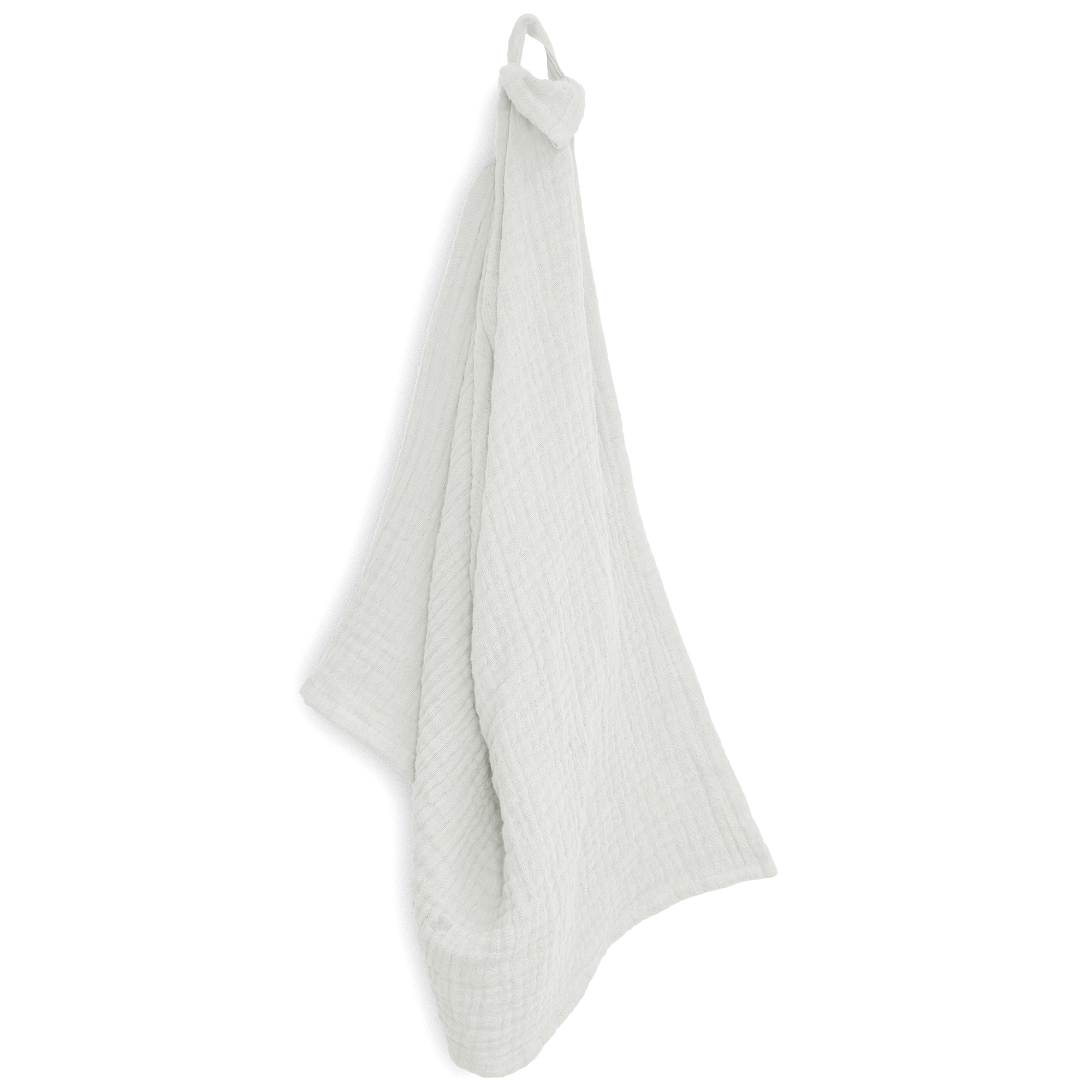 Trio De Torchon De Cuisine 40x60 Cm Mousseline De Coton Kea Table Blanc Neige