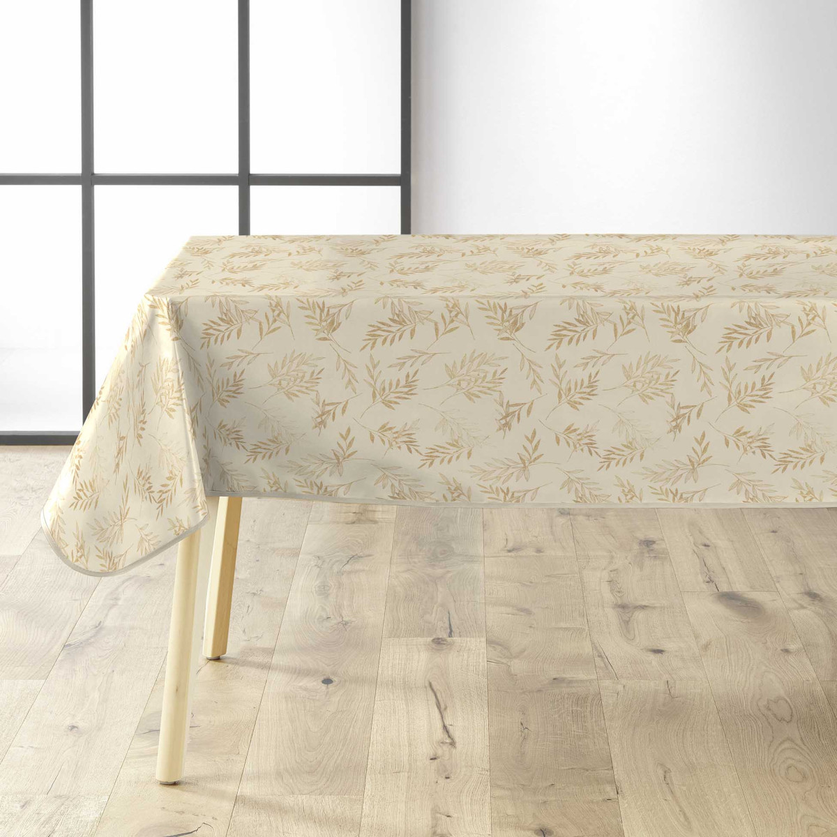 Nappe Toile Cirée "arbusa" 140x240cm Naturel