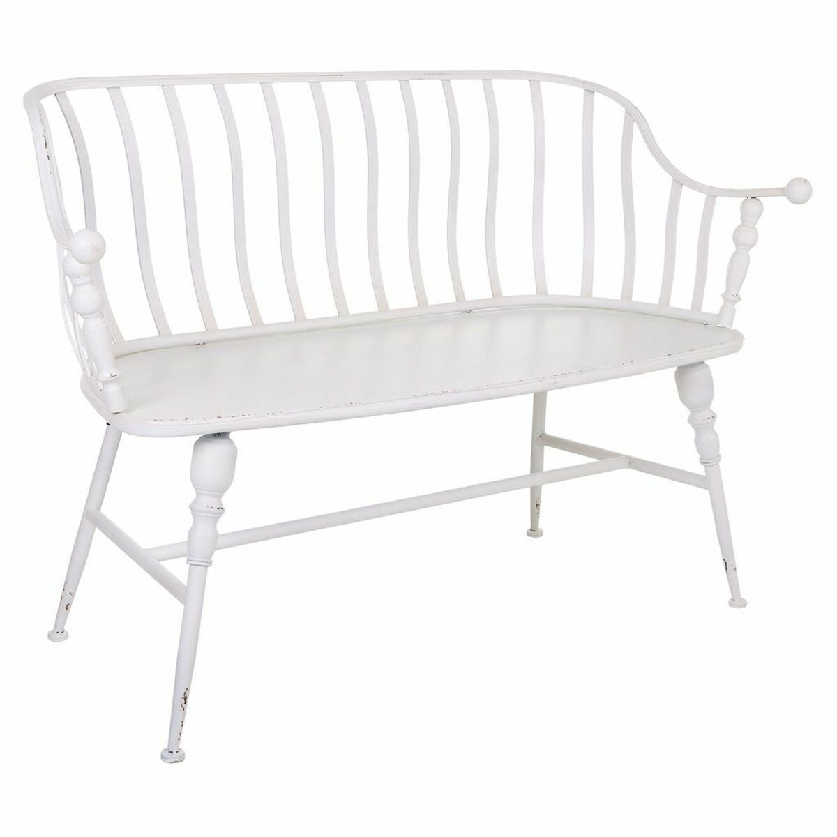 Banc Alexandra House Living Blanc Fer 53 X 86 X 128 Cm