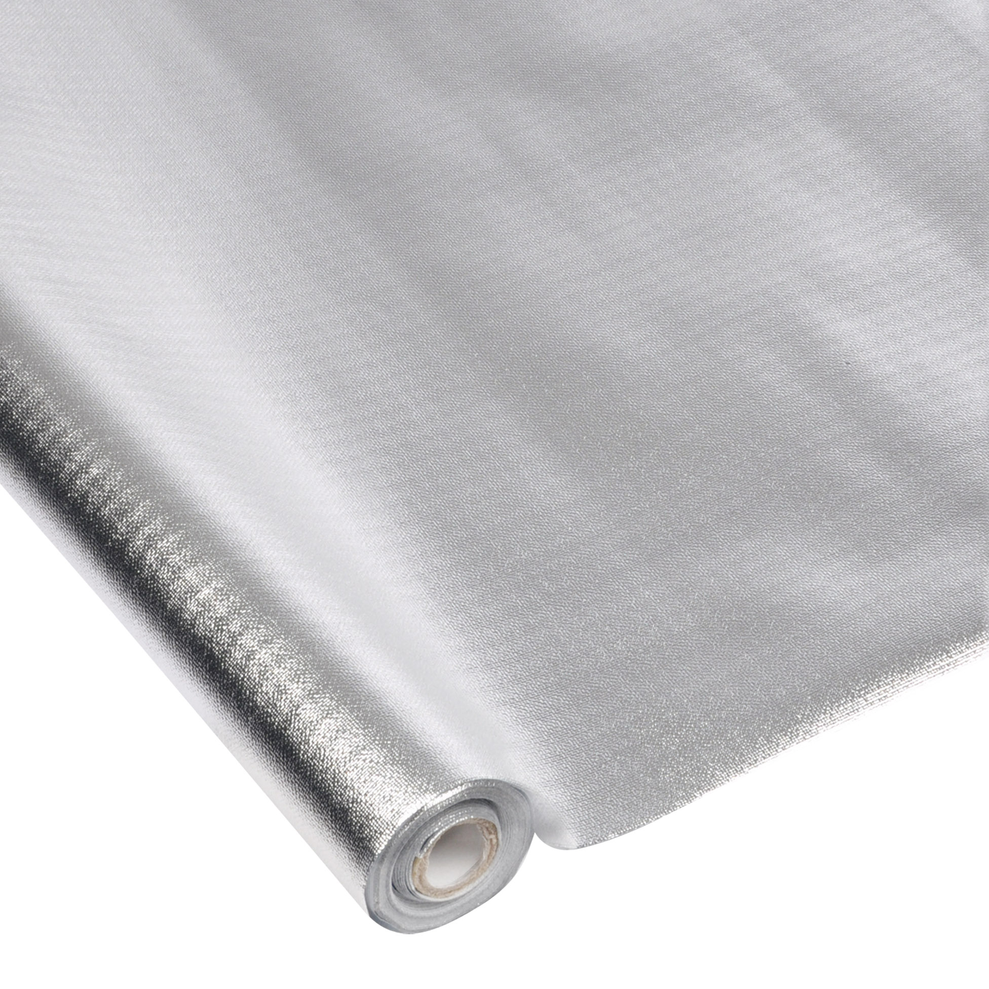 Nappe En Papier Chromee Argent