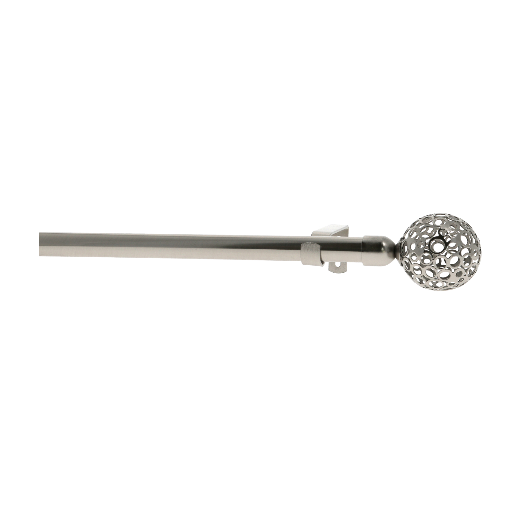 Kit Tringle Extensible Mobois 120 À 210 Cm 160 À 300 Cm Ø 19/16 Mm Argent Métal