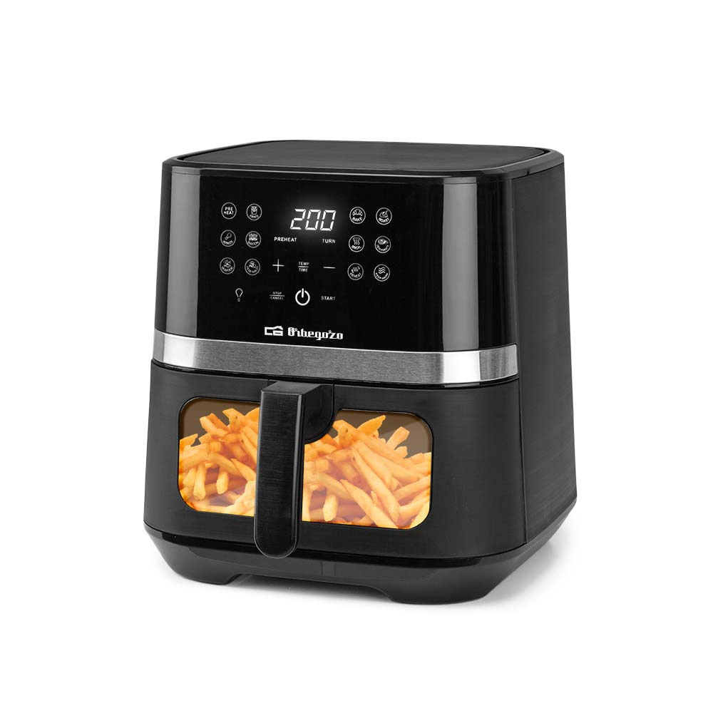 Orbegozo Fdr 68 Friteuse Unique 6,5 L Autonome 1800 W Friteuse D'air Chaud Noir