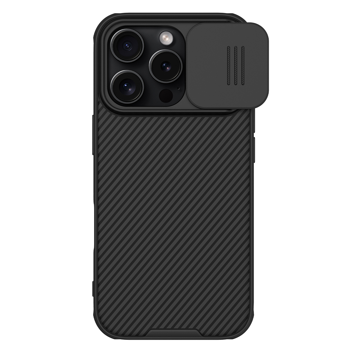 Coque Camshield Pro Coulissant Pour Iphone 16 Pro Max Ultra Élégant Noir Nillkin