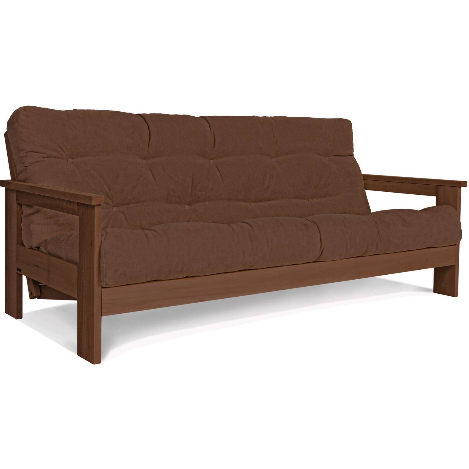 Canapé Lit Mexico - 145 X 200 Cm - Bois Clair Et Beige