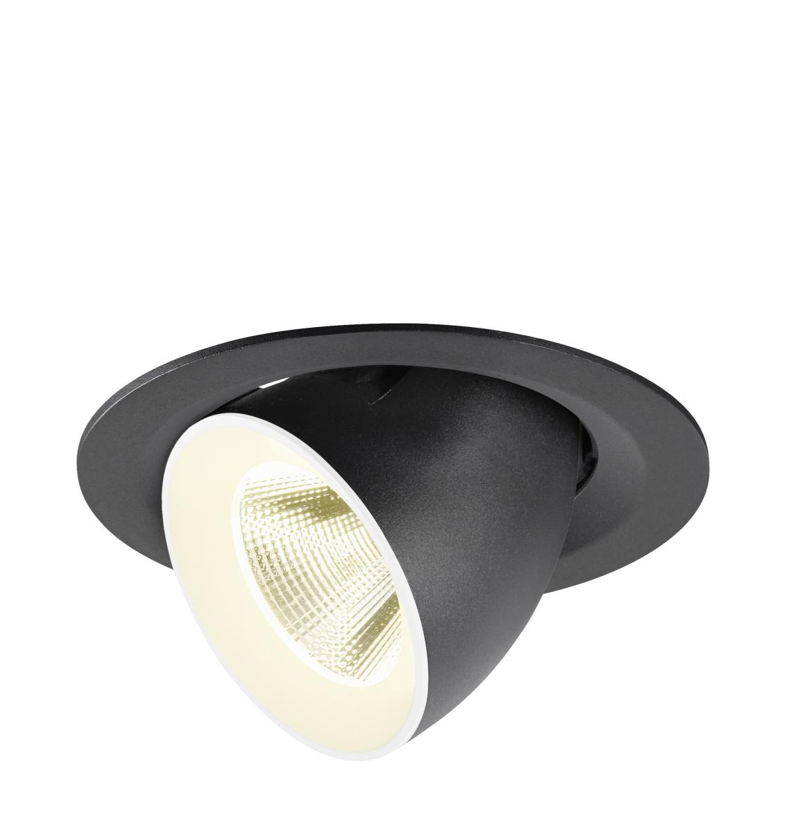 Spot Encastré Numinos® Gimble M Intérieur 4000 K 20c Noir / Blanc - Slv - 1009578
