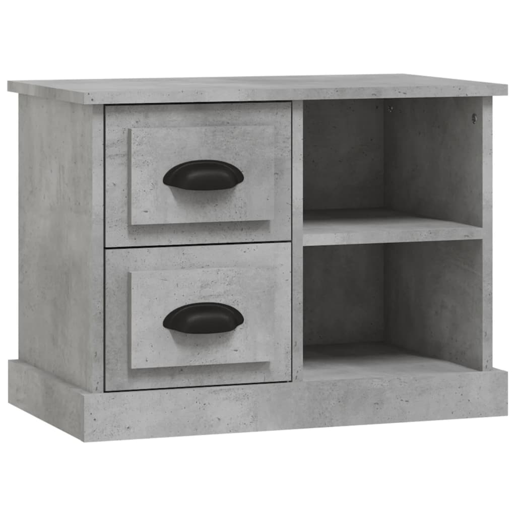 Table De Chevet Avec Tiroirs Et Compartiments 60 X 35,5 X 45 Cm Bois Dec034055