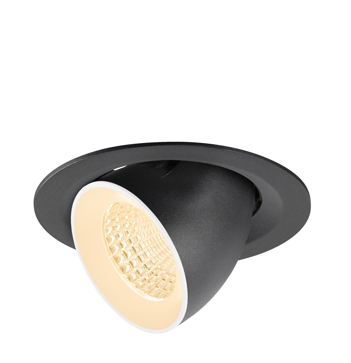 Spot Encastré Numinos® Gimble M Intérieur 2700 K 55c Noir / Blanc - Slv - 1009548