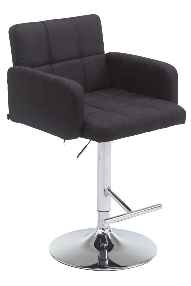 Tabouret De Bar Los Angeles Tissu C Noir