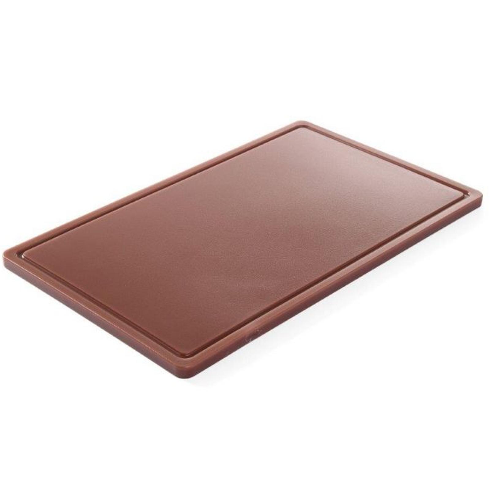 Planche À Découper Haccp Pour Viande Et Charcuterie Gn 1/1 Marron - Hendi 826041