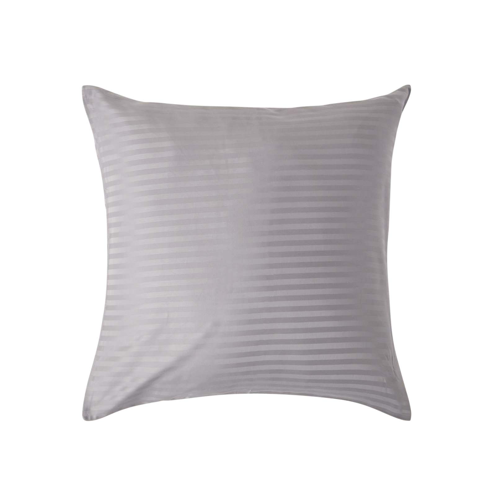 Taie D'oreiller 60x60cm Gris Coton Égyptien 330tc Homescapes