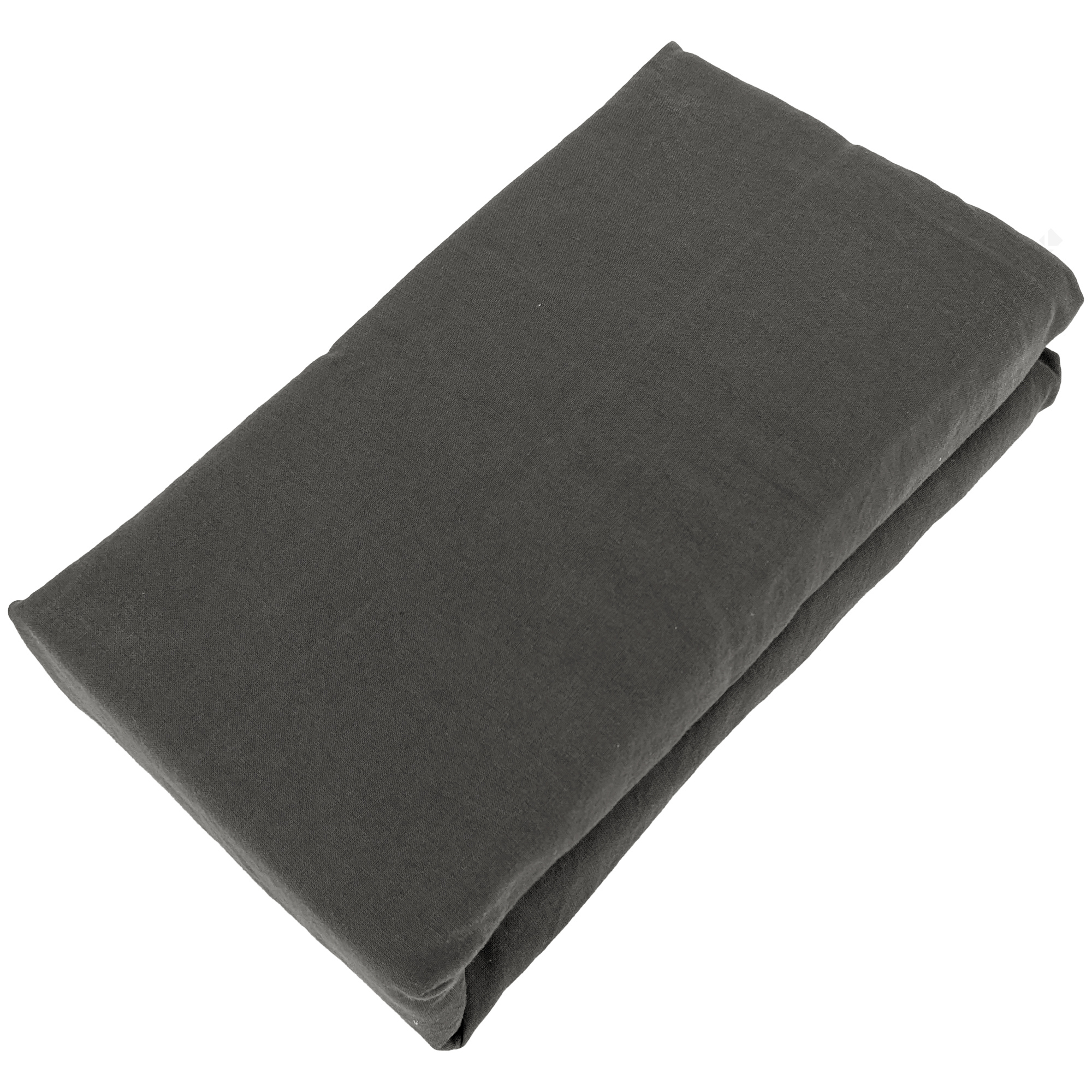 Drap Housse Palace Pur Coton Lavé 140x190 Cm Bonnet 35 Cm Uni Marron Café