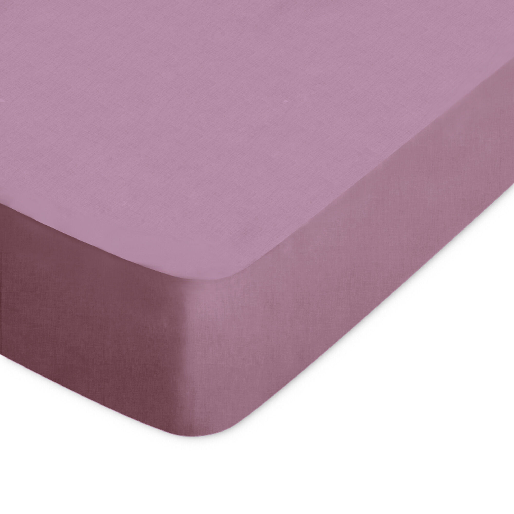 Drap Housse Uni 130x190 Cm Bonnet 30 Cm Coton Alto Raisin