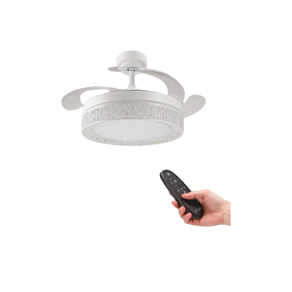 Ventilateur De Plafond Led Ledme Ventilateur De Plafond Avec Télécommande Et Lames Rétractables