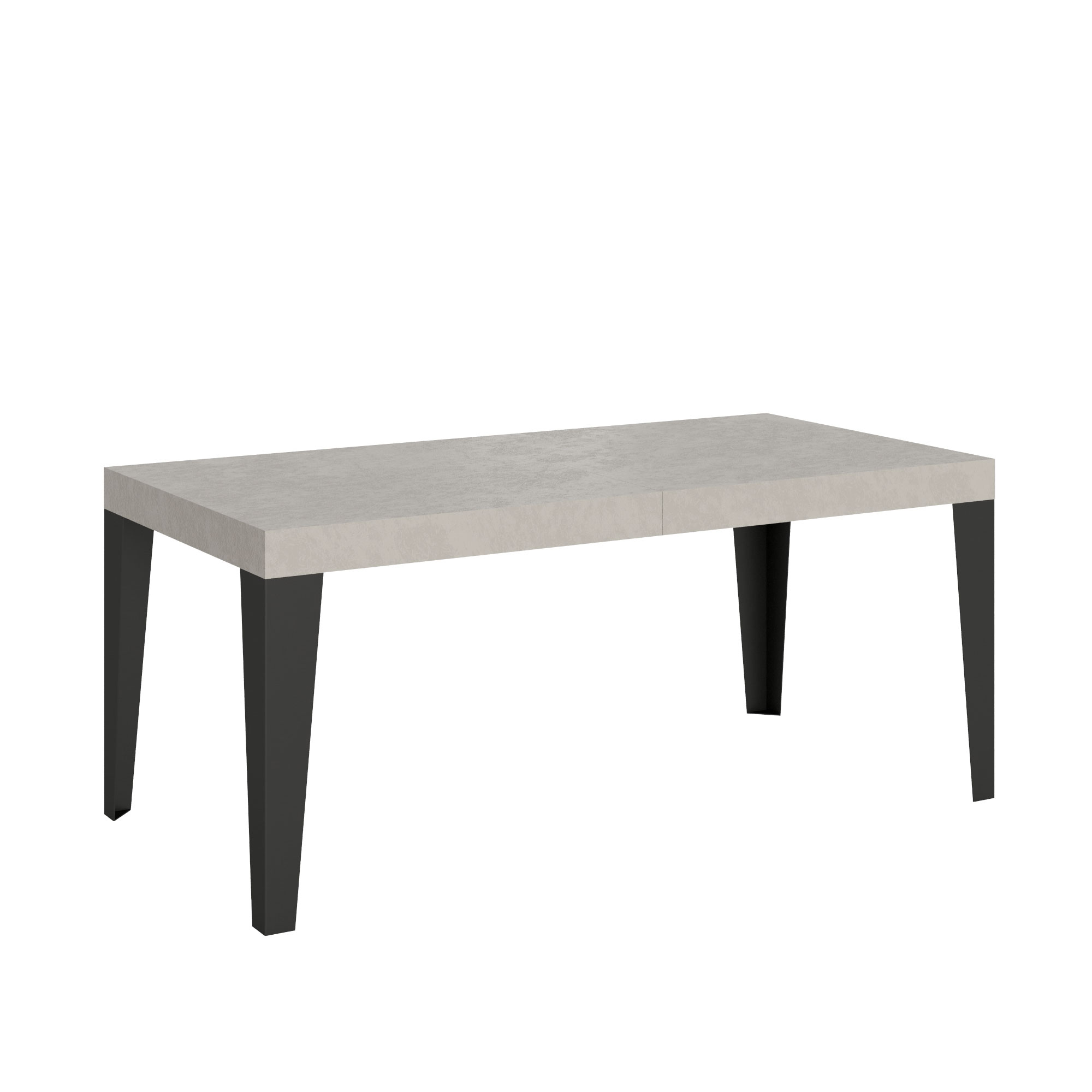 Table Extensible 200/304x90 Cm Pieds Anthracite Cachemire Flame