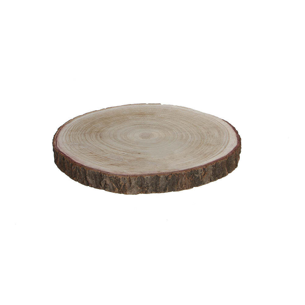 Base Decorative Tronc En Bois Hauteur 3 Cms