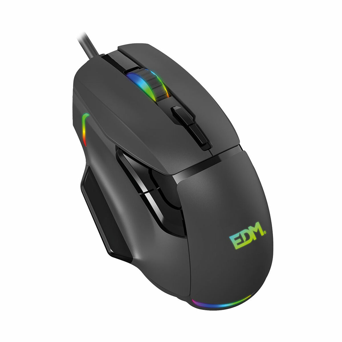 Souris Gaming Avec Led Edm 07753 For Players Noir 7200 Dpi