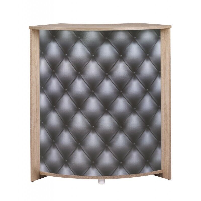 Meuble Comptoir Bar Beaux Meubles Pas Chers Capitons 911 96,7 X 104,8 X 44,9 Cm Chêne Naturel Panneaux Particules