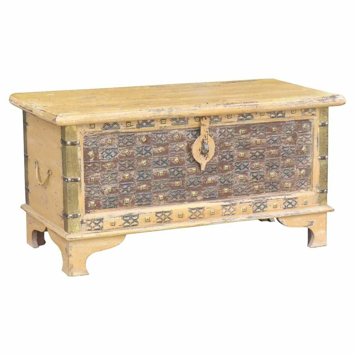 Coffre Alexandra House Living Bois De Manguier 40 X 45 X 90 Cm