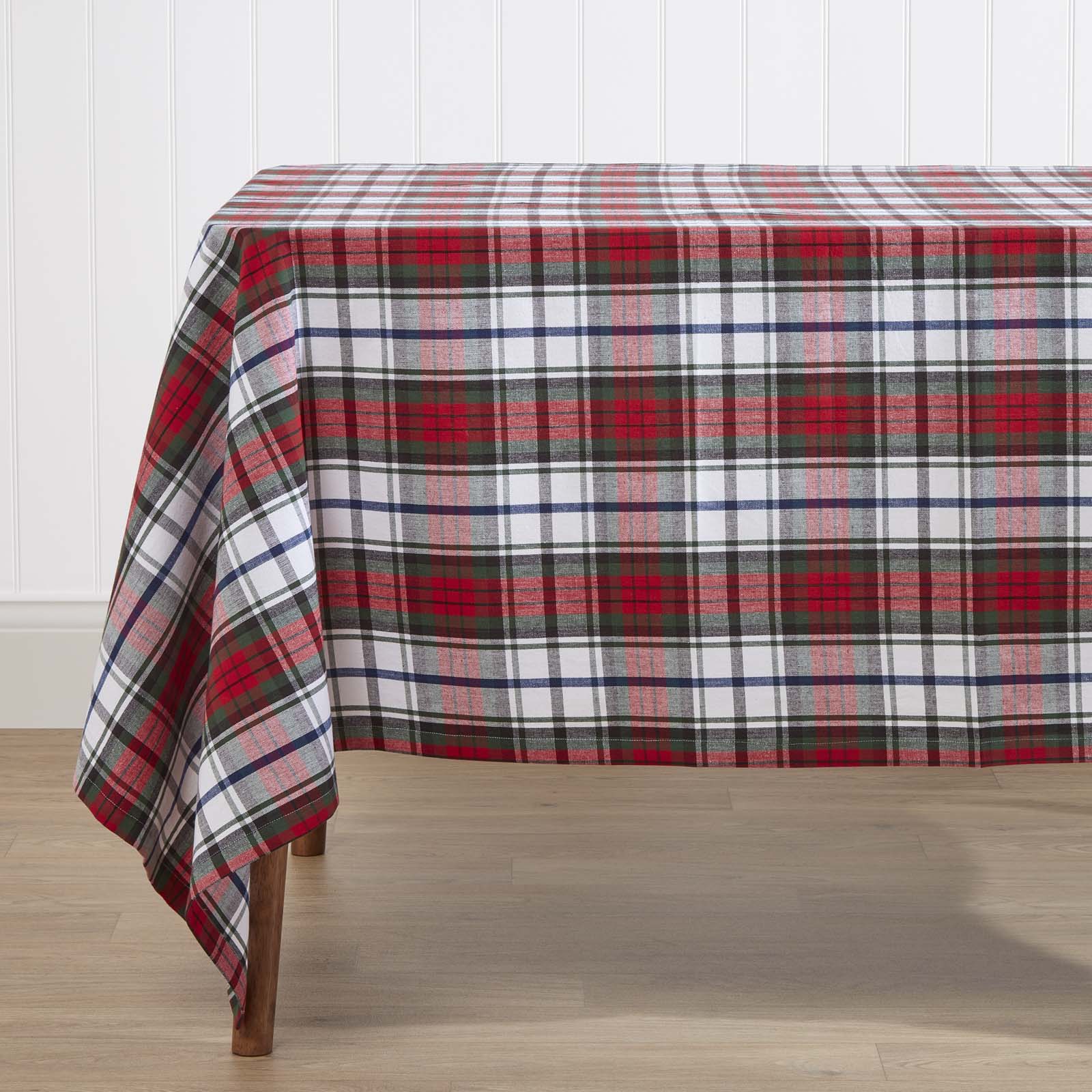 Nappe Rectangulaire À carreaux Écossais Vert Et Rouge 137x228cm - Homescapes