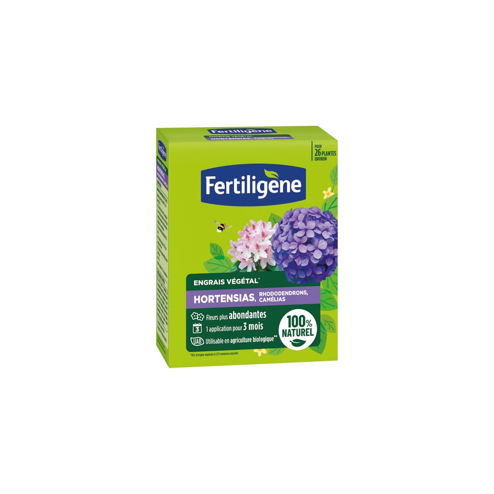 Engrais Fertiligène Hortensias Rhododendrons Camélias 650 G Naturel Zeolite