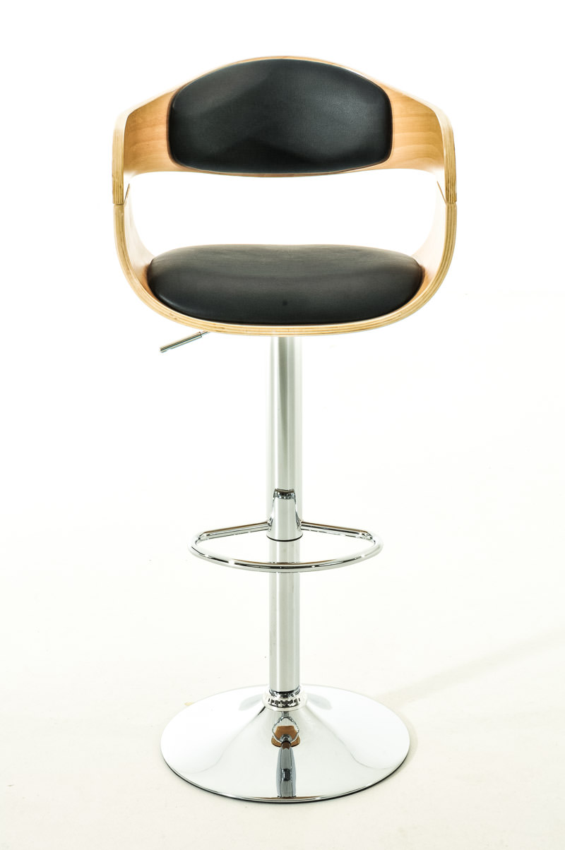 Lot De 2 Tabourets De Bar Kingston C Simili Cuir Naturel/noir