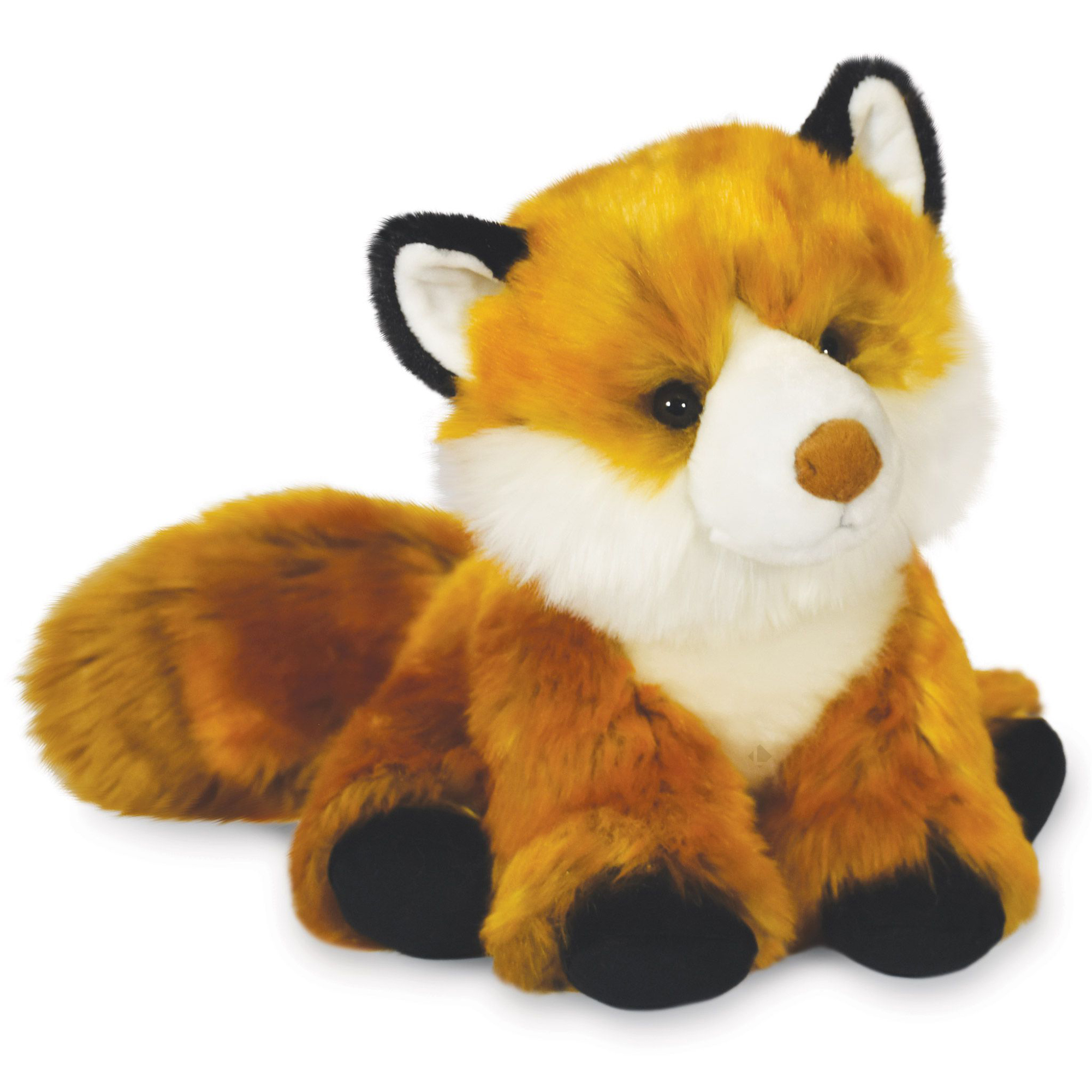 Peluche Renard 28 Cm Polyester Collection Dans La Campagne Roux