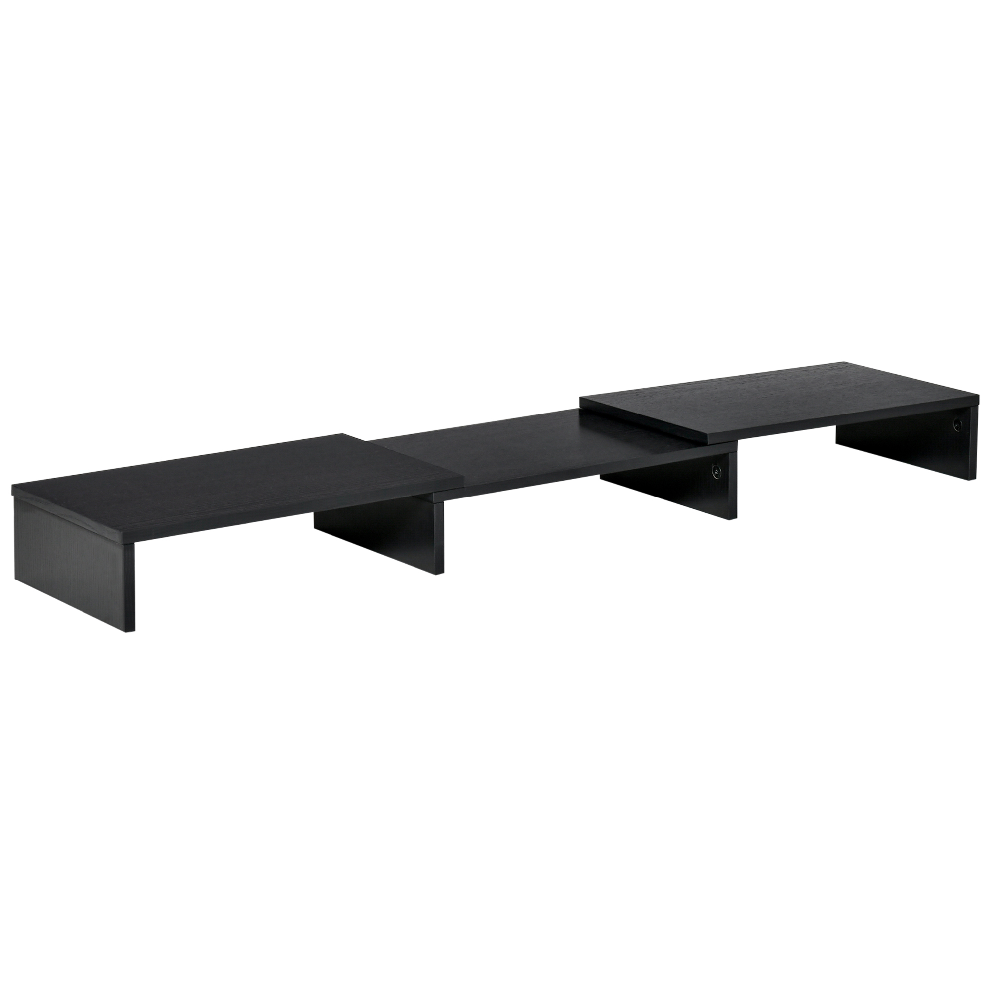 Support Moniteur Vinsetto 80-117 Cm 40x23,5 Cm Noir Mdf